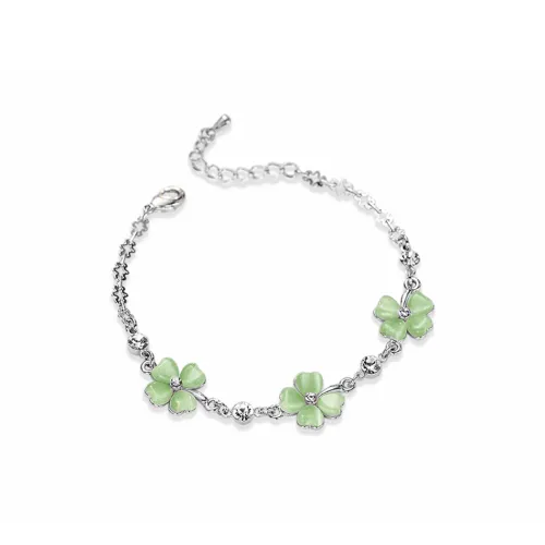 WANLIACC Стекло Кошачий глаз Браслеты Женские