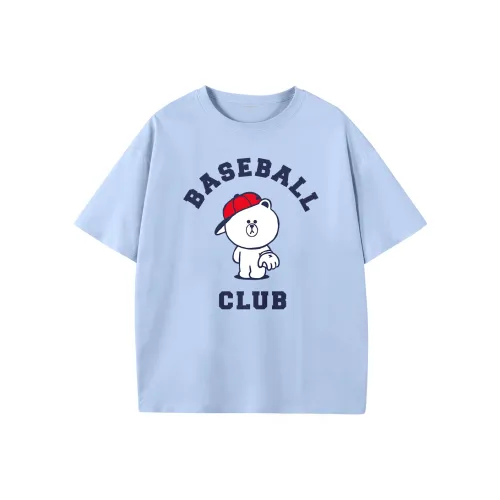 LINE FRIENDS Бурый медведь T-рубашка унисекс