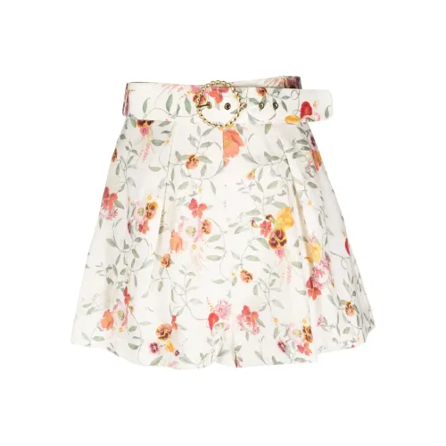 Zimmermann Экрю Женские Повседневные Шорты