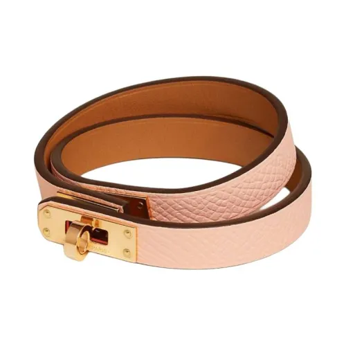 HERMES Телячья кожа Наручные повязки Unisex Light Розовый