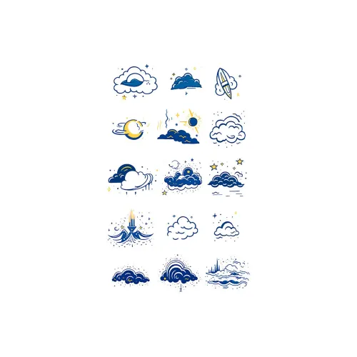 SHITIAN Mood Weather Многоцветный Tattoo Наклейка