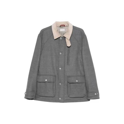 BRUNELLO CUCINELLI SS25 Куртки и Пальто Мужской Серый