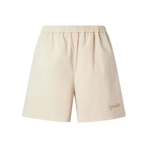FENDI FW25 Повседневные шорты Женские Бежевые