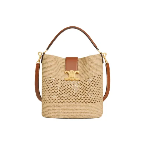 CELINE Louise Raffia Bag Medium Women's Natural Tan