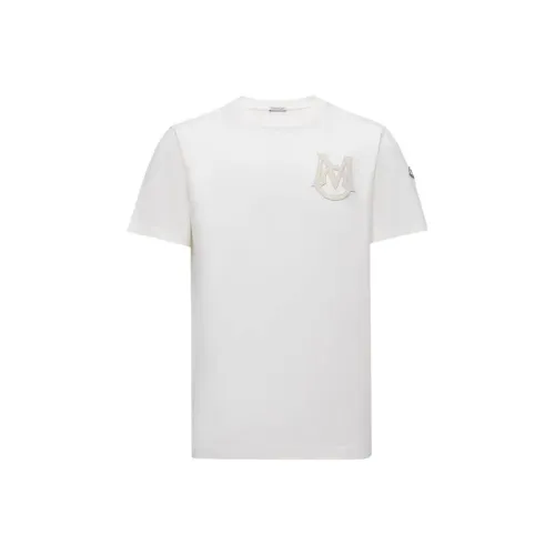 Moncler Monogram Cotton T-Shirt T-Shirt Men's White