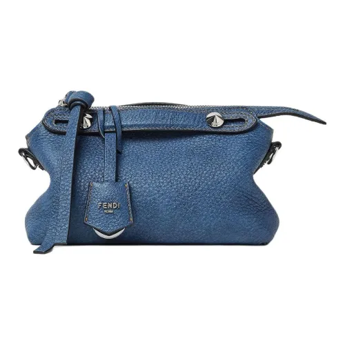 FENDI By The Way Series Кожа Одно Плечо Сумка Мини Женская Синяя