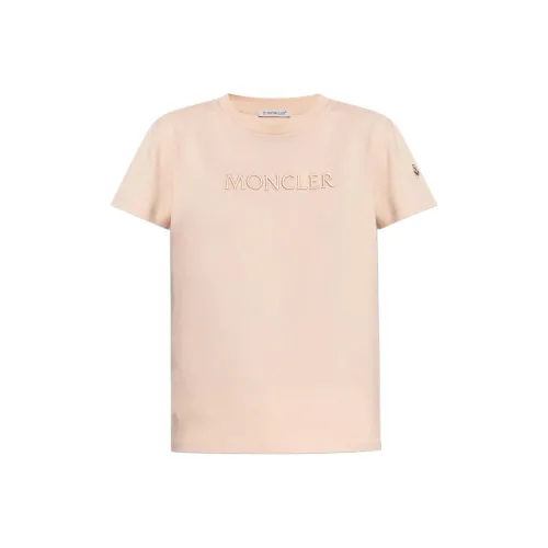 Moncler Светло-розовые Женские T-рубашки