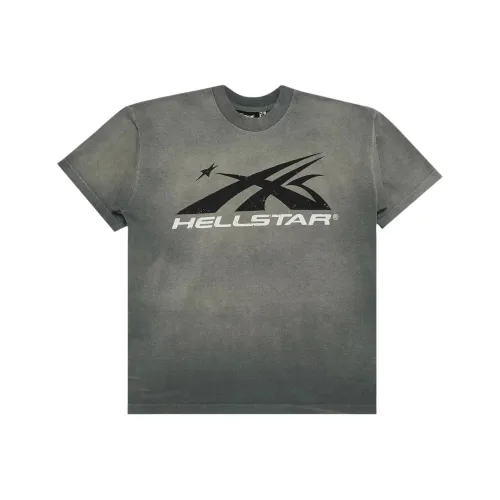 Hellstar Серый Мужской T-Рубашки