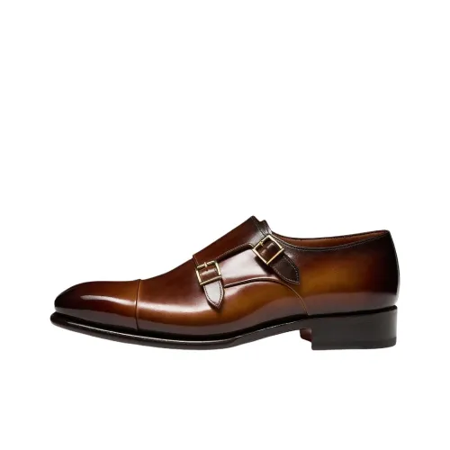 Santoni Туфли Низкие Темно-Коричневые Мужские