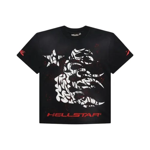 Hellstar T-Shirt Мужская Черная Красная