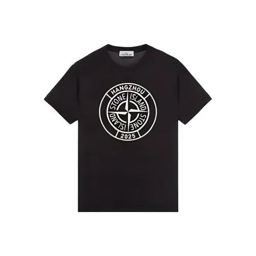 Stone Island Черные Мужские T-Рубашки