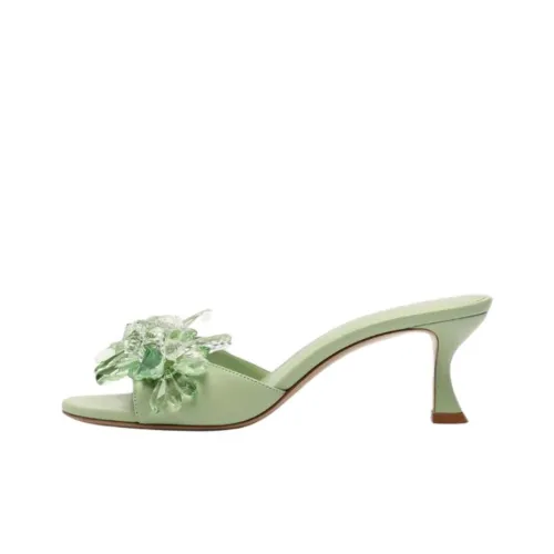 Alexandre Birman Слипоны Винтажный Зеленый Женский