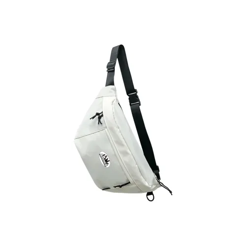 ADOONGA Oxford Sling Bag Unisex Black White ADOONGA Оксфорд Слинг Сумка Унисекс Черный Белый