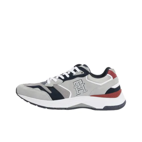 Tommy Hilfiger TH Monogram Беговые кроссовки Низкий Топ Серый Мужской