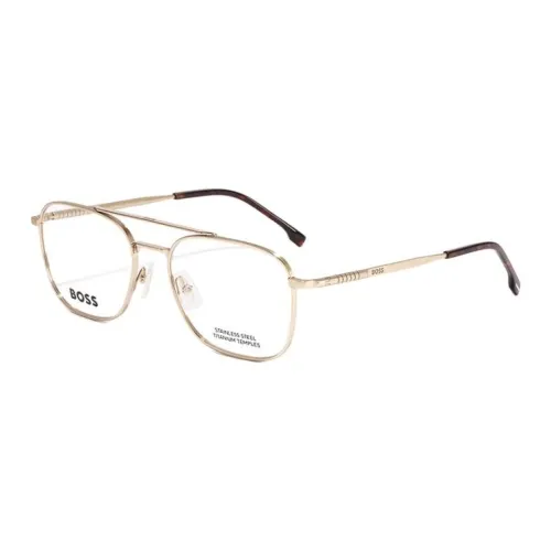 Hugo Boss β-титан Металлический сплав Авиатор Оправы для очков Унисекс Золото