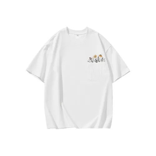 & V & Белая унисекс футболка