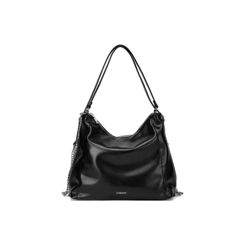 JOSINY ПУ (полиуретан) Рюкзак Сумка через плечо Стандартная Женская Муссовая Черная