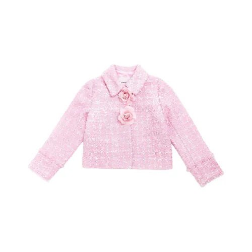 BCBGMAXAZRIA Куртки и пальто розовые для детей