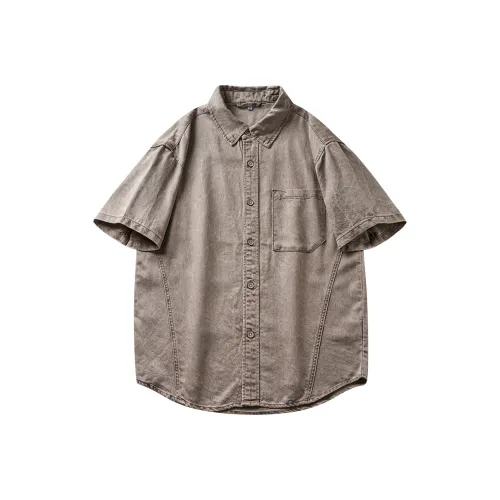 HZWH Кофе Мужские Рубашки