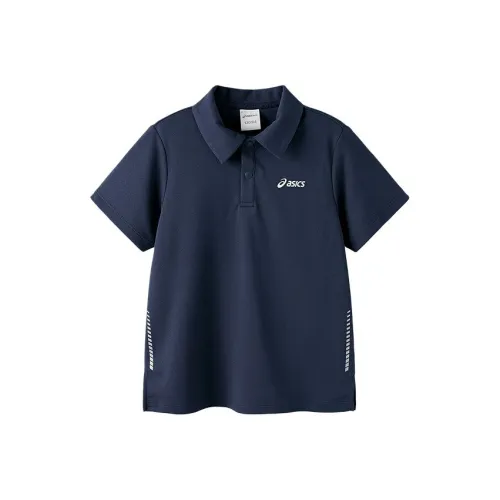 Asics Поло Sports Performance Темно-синий