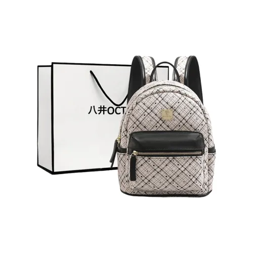 OCTSUI ПУ (полиуретан) Рюкзак Стандартный Женский Черный Коричневый Розовый