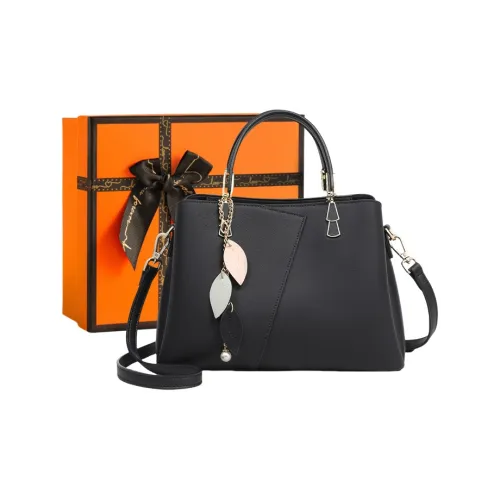 OUBOTE Сумка через плечо из коровьей кожи женская черная