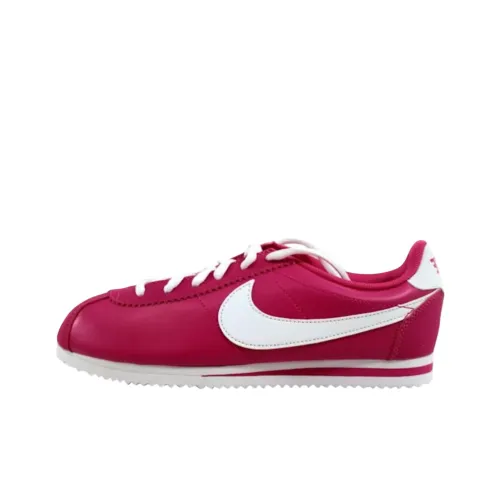 Nike Cortez Устойчивый к истиранию Низкий Топ Детские Лайфстайл Кроссовки Розовый Подростки