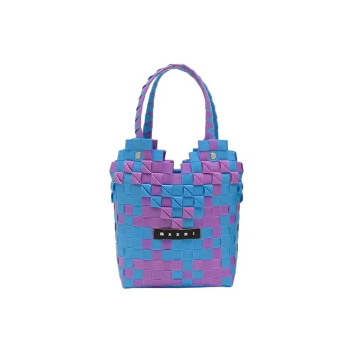 MARNI Полипропиленовая Смола Корзина Сумка Детская Фиолетовая и Синяя