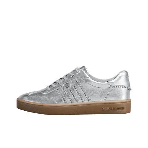 MICHAEL KORS Scotty Low Топ Кроссовки для скейтбординга Женские Серебряные