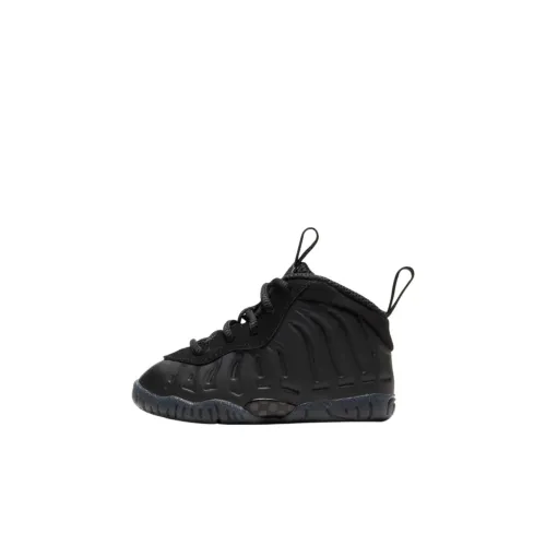 Nike Air Foamposite One Устойчивый к истиранию MID Топ Обувь для малышей Черный Infant And Toddler