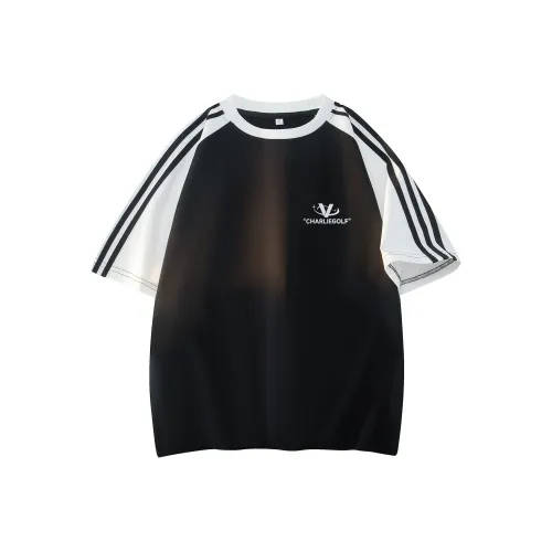 CHARLIE GOLF T-Shirt Унисекс Черный Белый