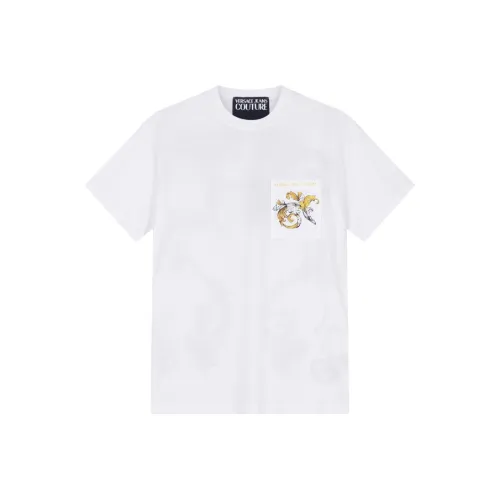 VERSACE JEANS COUTURE SS25 T-Shirt Мужской Белый