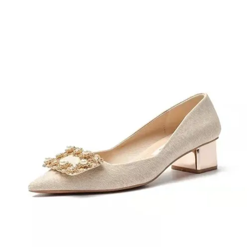 UMEK Квадратный каблук Высокие каблуки 4CM Женские