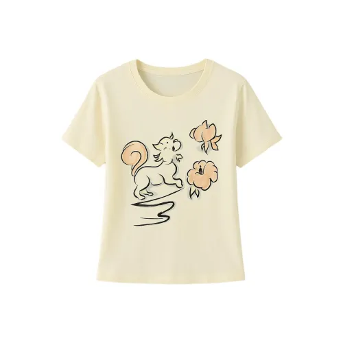 LUYOUYE Комплект с короткими рукавами T-рубашка Женская Белая