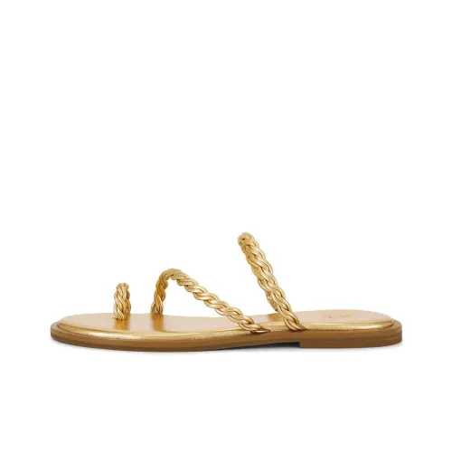 PAIGE Резиновая подошва устойчивая к истиранию слипоны женские золото