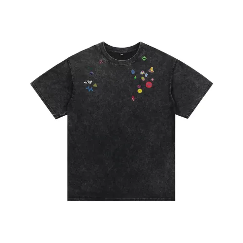 HIPHOPPUNKS Черный, Промытый, состаренный, унисекс, футболка