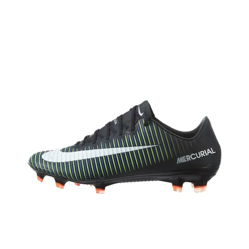 Nike Mercurial Vapor 11 Аbrasion Resistant Футбольные бутсы Унисекс Черный Зеленый