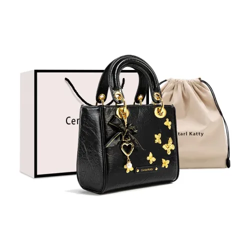 CentarlKatty Сумка из синтетической кожи женская черный золотой бабочка