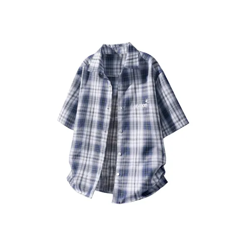 EYEUNDERSTAND Синие Унисекс Рубашки
