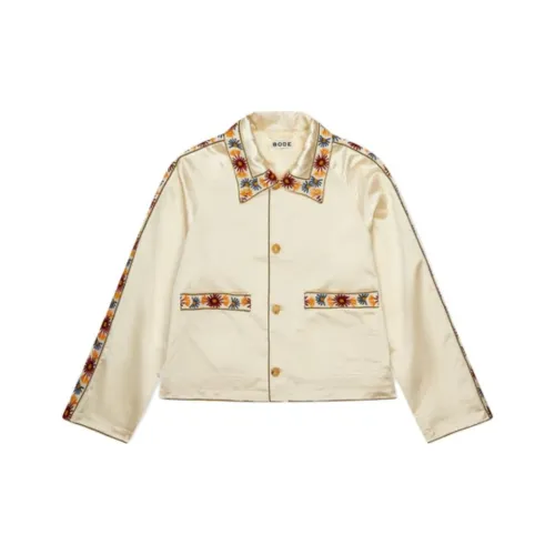 Bode Куртки Пальто Мужской Кремовый