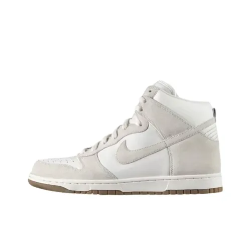 Nike Dunk High Устойчивые к истиранию Высокие Кроссовки для скейтбординга Мужские Парусно-белые
