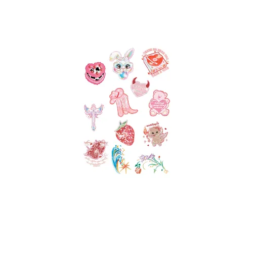 SHITIAN FLOATING Isle Звезды Многоцветный Лазерный Серебряный Tattoo Наклейка