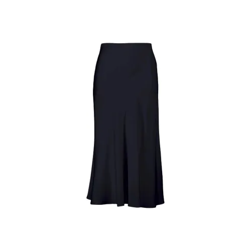 ALLUDE Морской синий Женские Повседневные длинные юбки