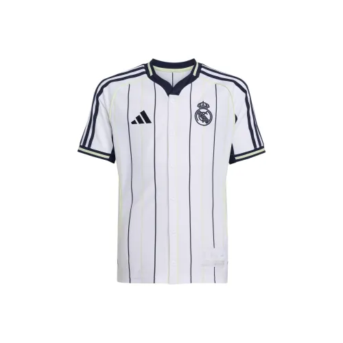 Adidas Real Madrid Белый/Легендарный чернильно-синий Детские спортивные футболки