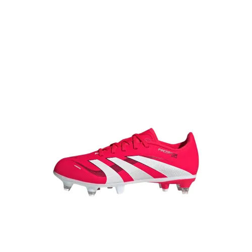 Adidas PREDATOR LEAGUE Устойчивые к истиранию Низкие Детские Футбольные Бутсы Красный Белый Детский