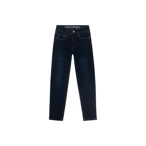 Tonlion Джинсы Унисекс Синий Черный