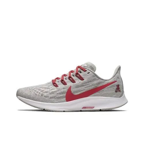 Nike Pegasus 36 Устойчивые к истиранию Низкие Беговые кроссовки Женские Серый Красный