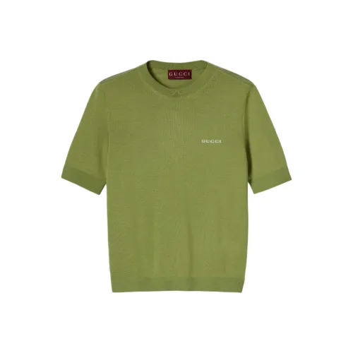 GUCCI FW25 Кашемировый свитер женский зеленый