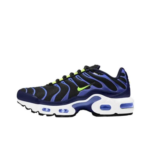 Nike Air Max Plus Устойчивый к истиранию Низкий Топ Детская Беговая Обувь Черная Подростки