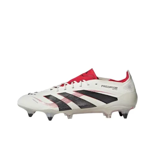 Adidas PREDATOR ELITE Устойчивые к истиранию футбольные бутсы Унисекс Белый Черный Красный